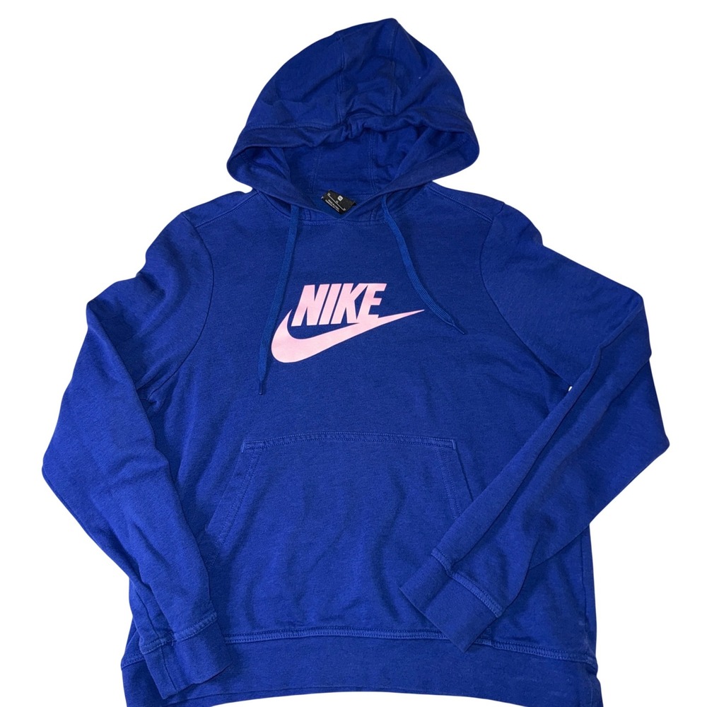 Nike Women purple Hoodie‎ Long Sleeve Pullover Pocket Logo Size Medium